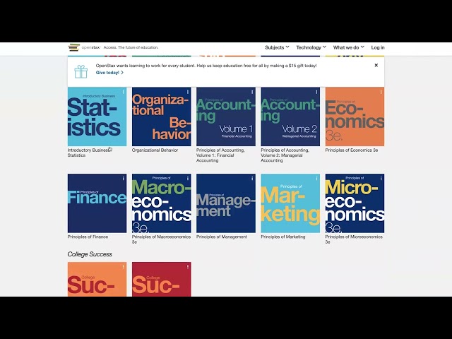OpenStax Free Student Resources