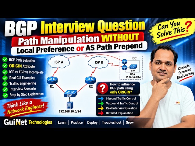 BGP Interview Question Without Local Preference or AS Path Prepend, Is it Possible ?