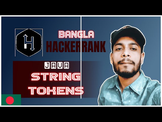 HackerRank java string tokens | bangla problem solving | the cracker