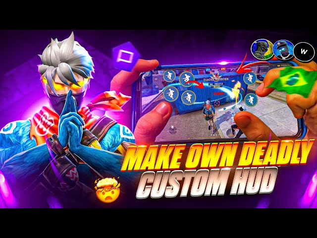 Make Your Own Deadly HUD 🔥🤯 | No Recoil ❌ 💯 Working 📈 | For All Devices 📱 | Best Sensi 🔥 | Freest...