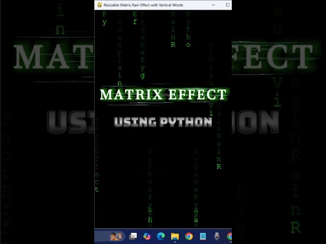 The Matrix Effect - Made With Python 🔥