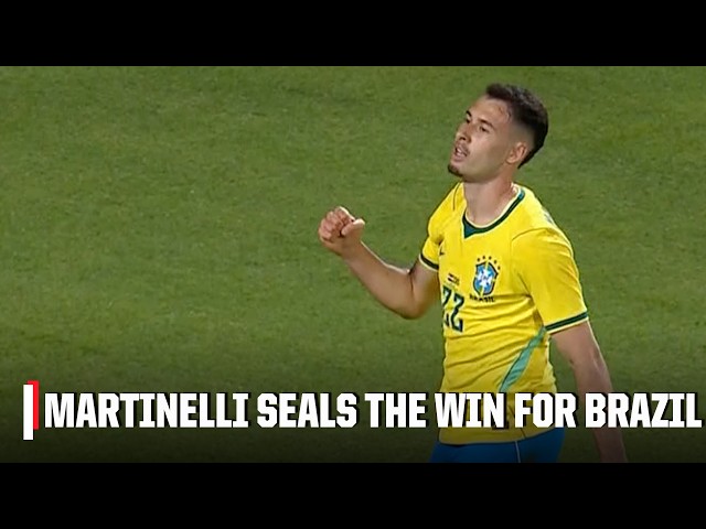 Gabriel Martinelli adds the finishing touch for Brazil in a 3-1 win | ESPN FC