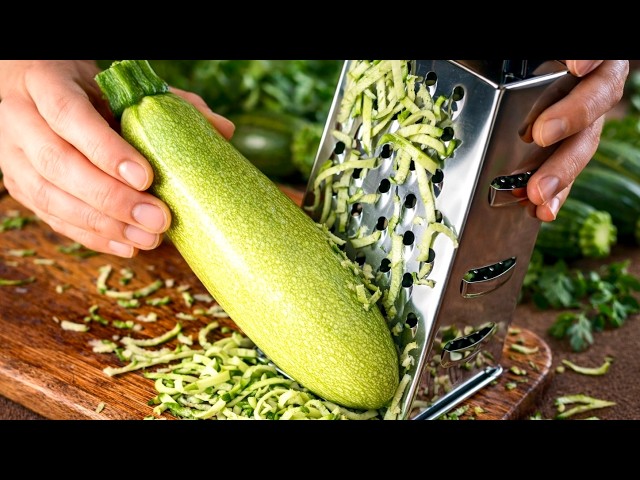God, this is so delicious! I'll always cook like this! Just grate the zucchini! Delicious zucchini!