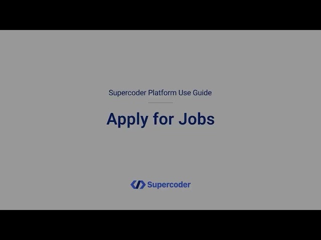[Developers] Supercoder Guideline