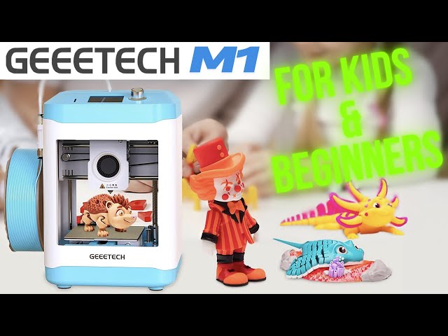 GEEETECH M1 - MINI FASTER 3D PRINTER - PERFECT FOR KIDS & BEGINNERS - FULL TEST