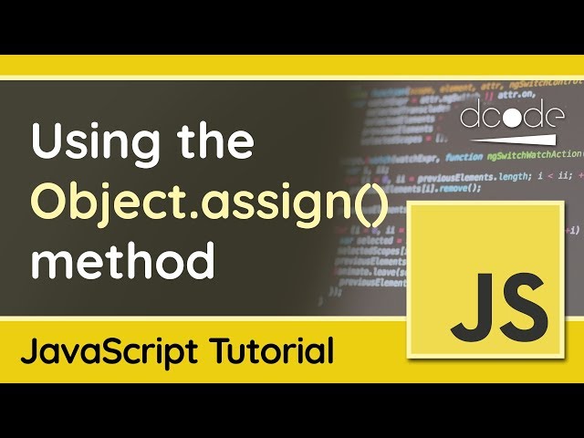 The Object.assign() Method in JavaScript - Set default options for functions
