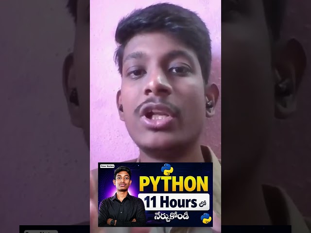 Python Full Course in Telugu #python