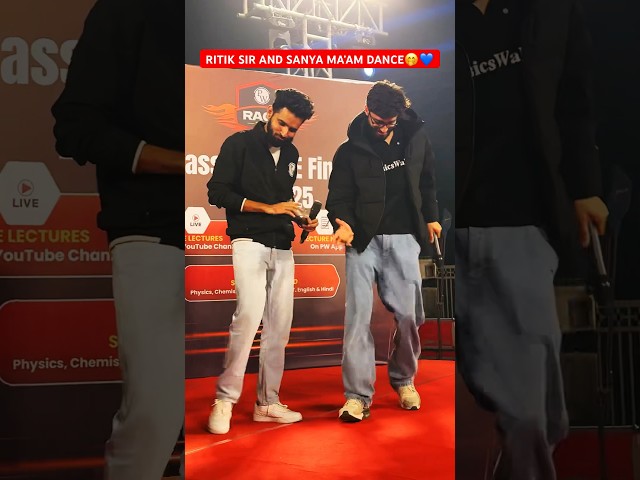 RITIK SIR AND SANYA MA’AM DANCE♥️🤭🥰 #ritiksir #ritiksirpw @PW-Foundation