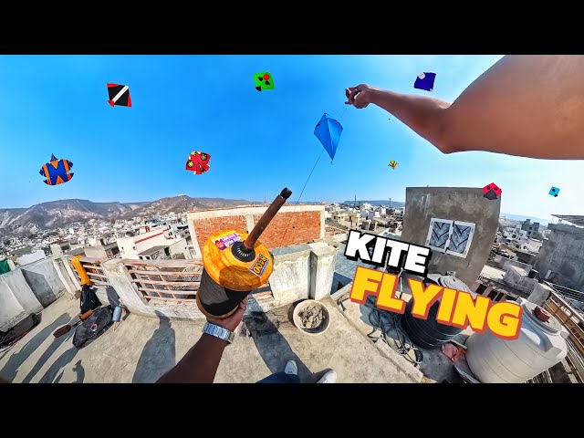 KITE FLYING 🪁 MAKAR SANKRANTI IN JAIPUR 2026  #kitefestival #kiteflying 