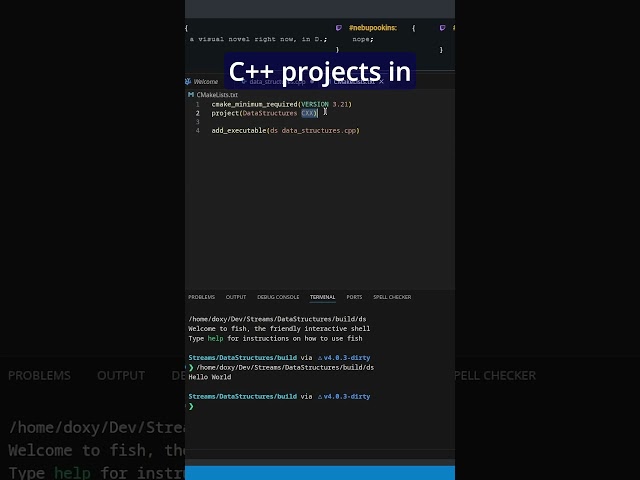 C++ in Cmake #gamedev #cpp #vtuber