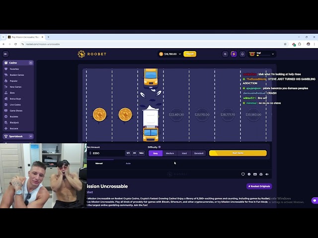 Togi and SteveWillDoit loses 20 grand on ROOBET'S Chicken Game!