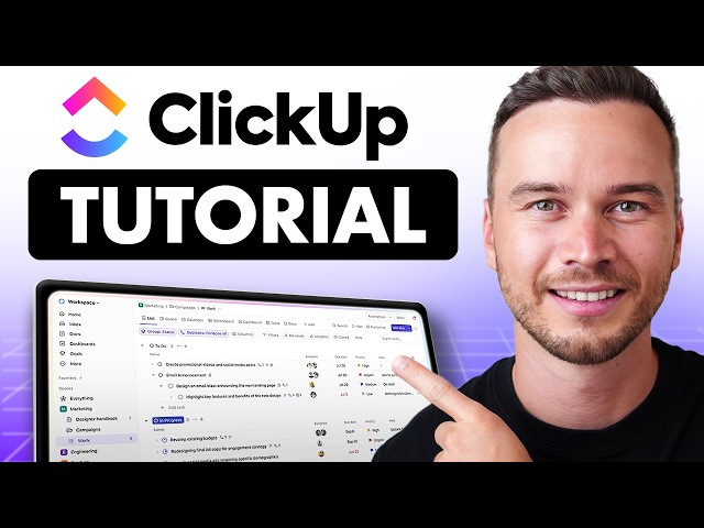 ClickUp Tutorial 2026 - How to Use ClickUp for Beginners