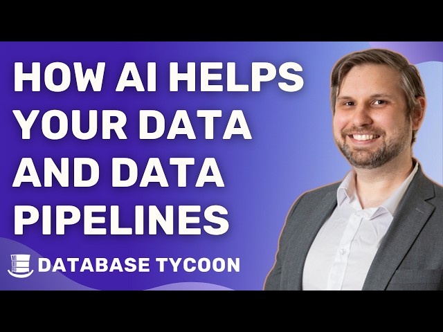 What AI Does Best With Data & Data Pipelines - Database Tycoon CEO Stephen Sciortino #agenticai #ai
