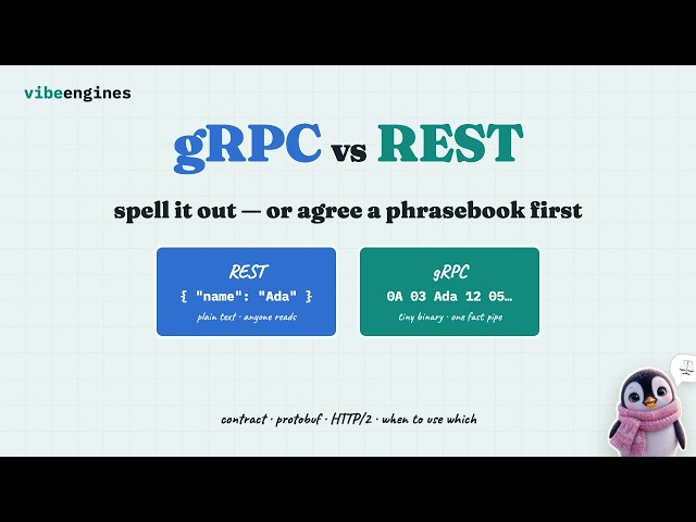 gRPC vs REST: spell it out, or agree on a phrasebook first