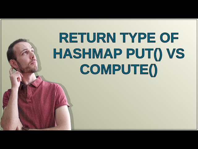 Return type of HashMap put() vs compute()