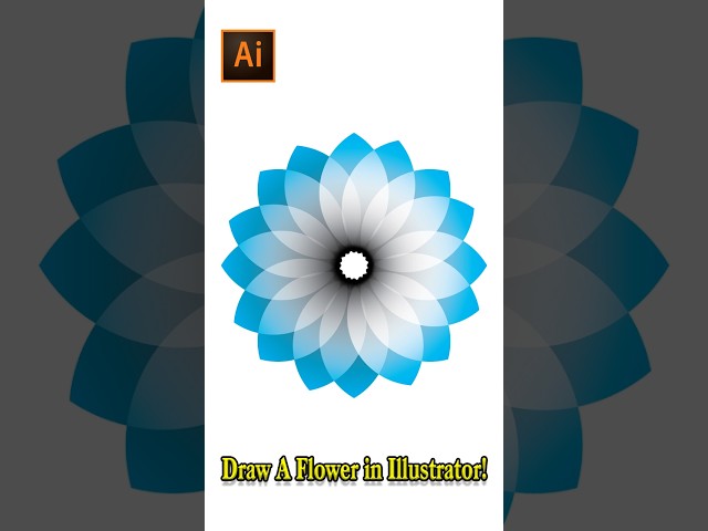 How To Draw A Flower in Adobe Illustrator!