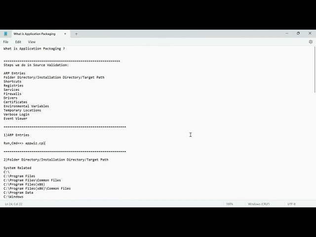 Application Packaging Basics Part 01