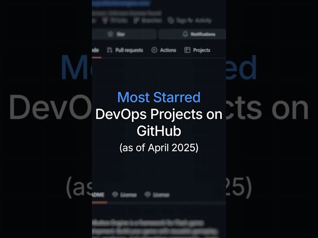 Most Starred DevOps Projects on GitHub (April 2025)
