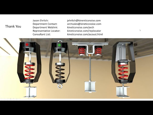 Webinar Recording: Concrete Noise Control Construction: Spring hangers for Isolated Ceilings