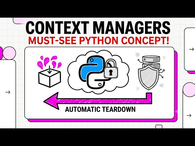 Python Context Managers Explained 🚀 | Master with, async with & Resource Cleanup
