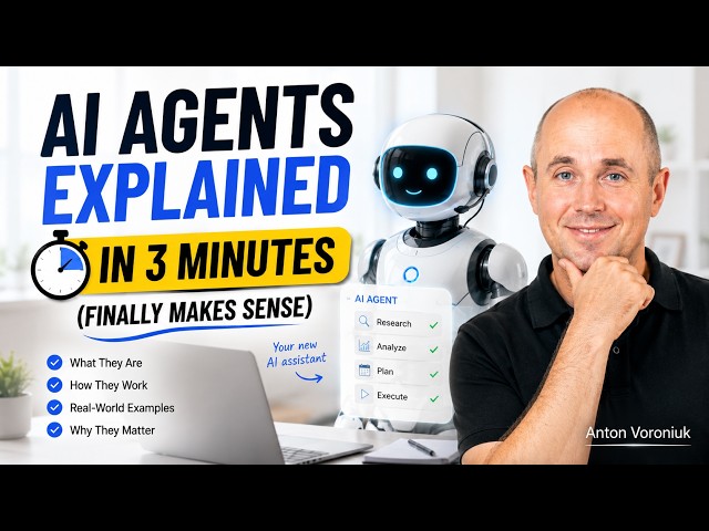 AI Agents Explained in 3 Minutes (Finally Makes Sense) #AIAgents #ArtificialIntelligence