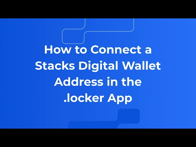 How to Connect a Stacks (STX) Digital Wallet Address | Web3 Domain Tutorial