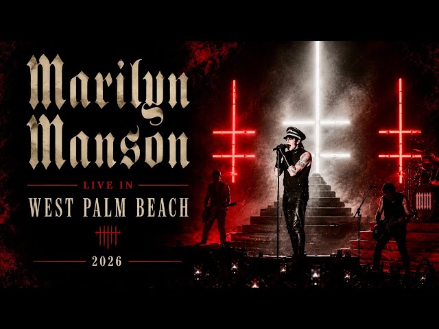 MARILYN MANSON - Full 4K Concert Freaks On Parade Tour Debut Live in West Palm Beach FL 20 AUG 2026