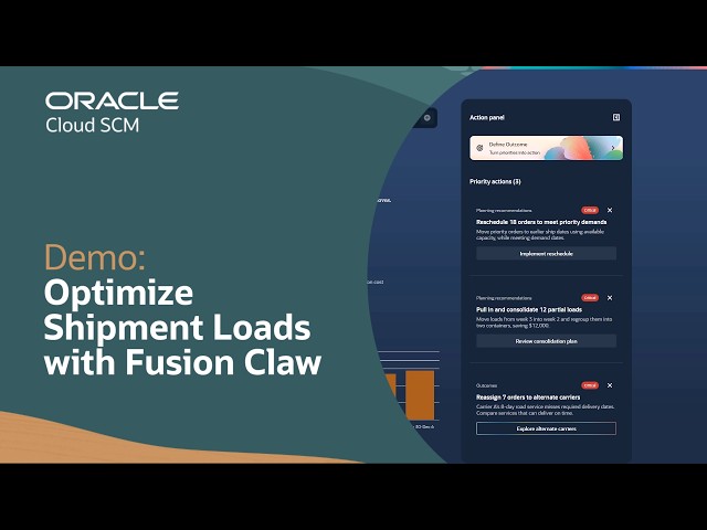 Optimize Shipment Load Planning with Oracle Fusion Claw