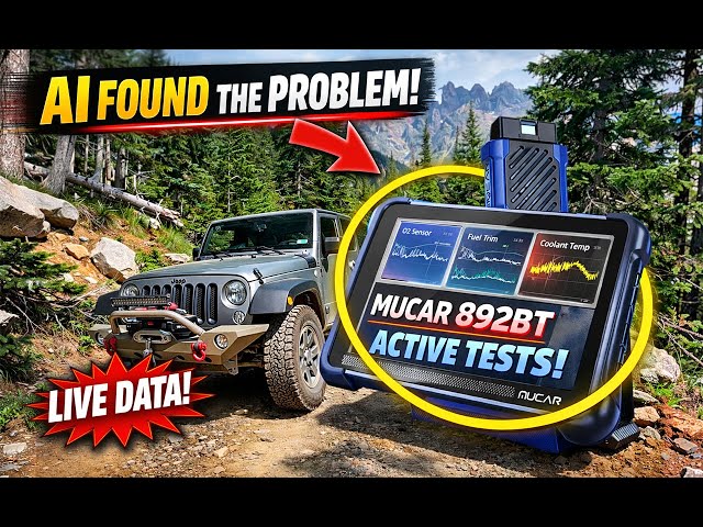 MUCAR 892BT Review on a 2013 Jeep Wrangler JK (Bidirectional Tests, Live Data, Full Scan)