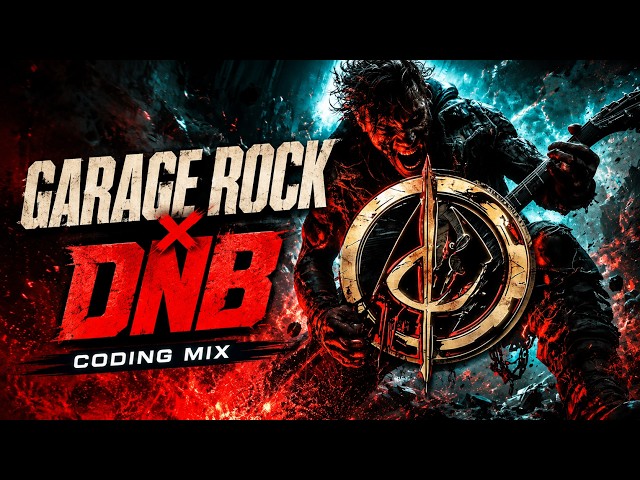 No Copyright Gaming Music Mix | Garage Rock x Drum & Bass for Coding – Push That Code