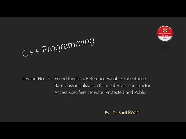 Friend Function, Inheritance