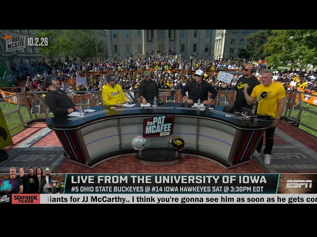 The Pat McAfee Show Live From Iowa | Friday October 2nd 2026