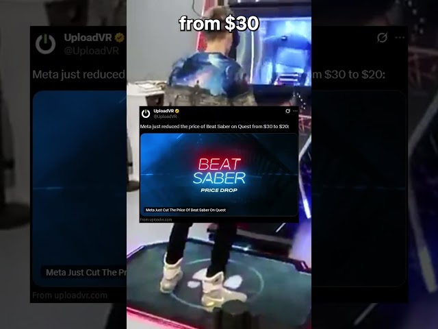 Meta's BEST SELLING VR Game IS CHEAPER NOW! (Beat Saber)
