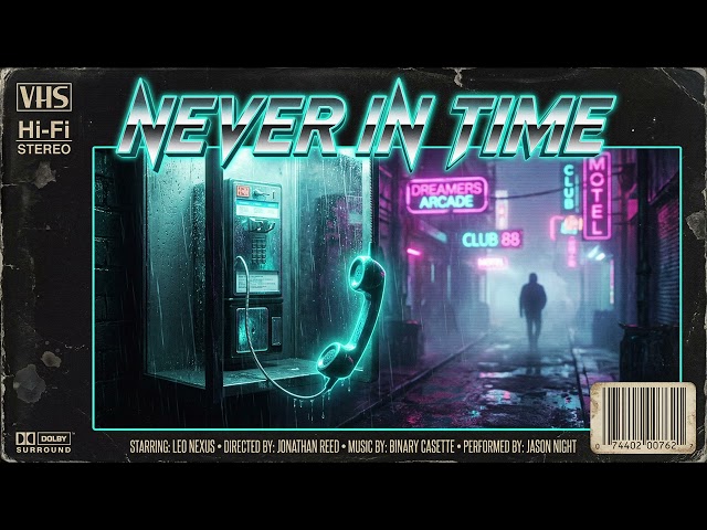 Binary Casette - Never in Time (Official Audio) | Emotional 80s Synthwave |