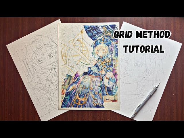 Draw anything with grid method #pendrawing #gridmethod #how to draw