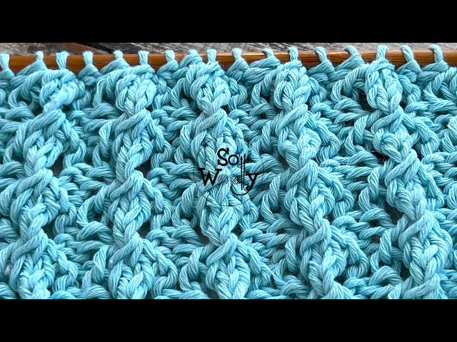 How to knit the Bubble Rib stitch pattern (4 rows only!) - So Woolly