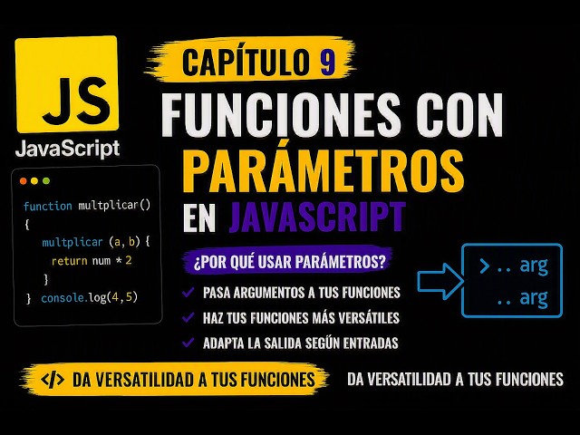 Funciones con parámetros en JavaScript - Capítulo 9