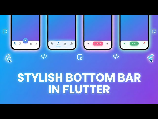Stylish Bottom Bar In Flutter | In Hindi