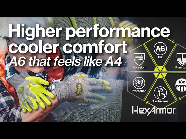 How to keep your hands comfortable & safe with wearability. Helix® Series 3014 — High comfort + A6