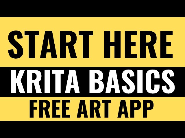 Krita Beginner Guide: Learn the Basics in 1 Minutes
