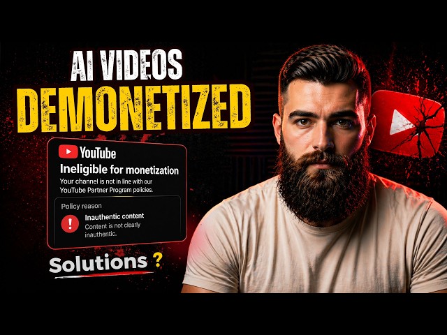 Why YouTube Is Demonetizing AI Channels (Fix This NOW) | YouTube Inauthentic Content