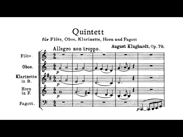 August Klughardt – Wind Quintet