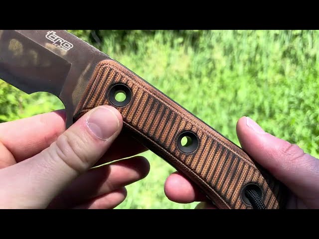 TRC Apocalypse // Torched Natural Canvas Micarta!
