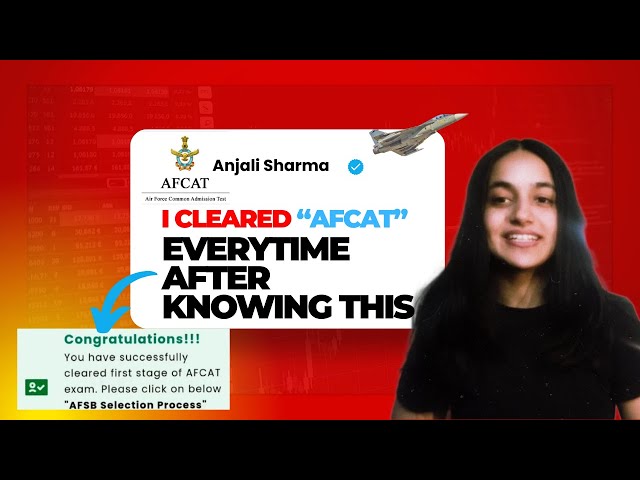 How to clear AFCAT 01/2026 in 1st attempt | Complete strategy |