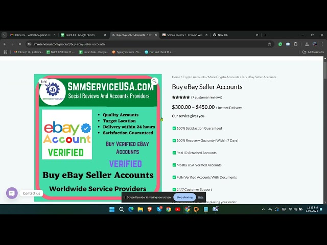 Buy eBay Seller Accounts