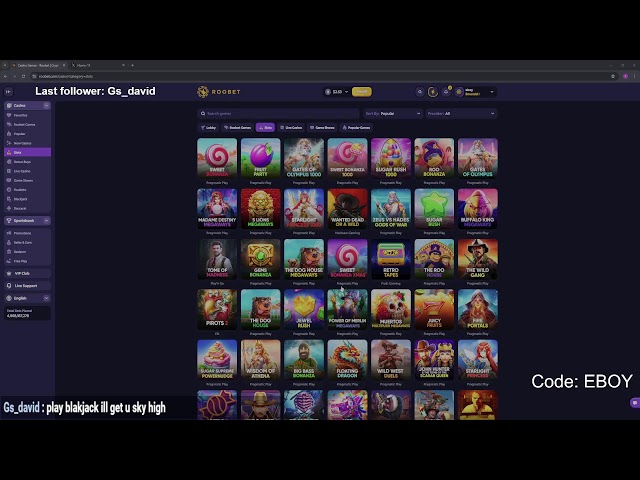 $500 RAW START - HIGHSTAKES BACCARAT - ROOBET CODE: "EBOY" FOR ALL GIVEAWAYS