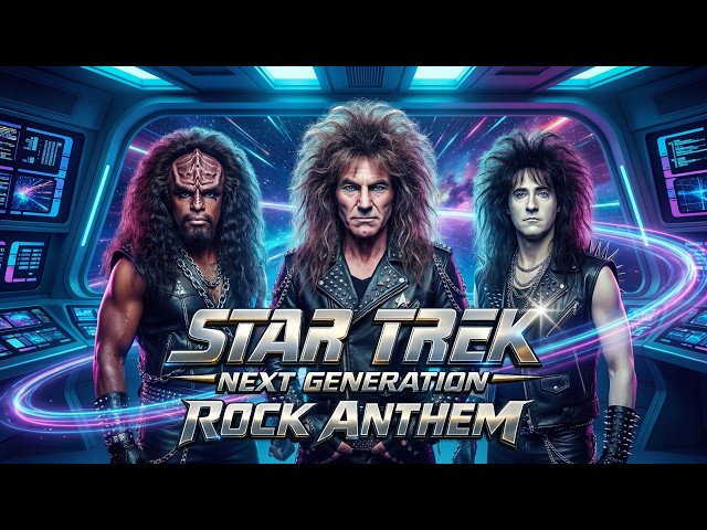 What If  Star Trek TNG The Next Generation Was an  80s Rock Anthem?