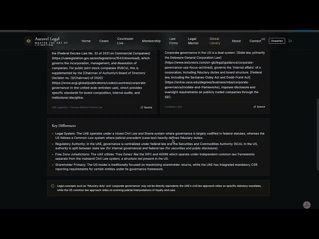 Auravel Legal Tutorial: AI Legal Mentor & Global Legal Research