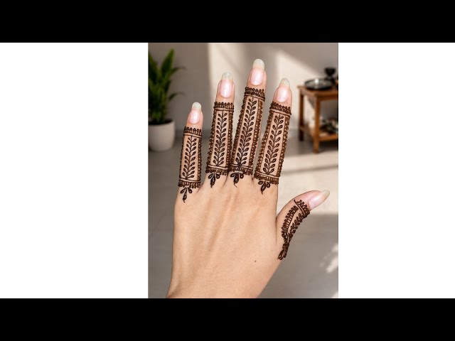 @hastkalabyheena easy mehndi designs 🌸  Daily new mehndi tutorial♥️#youtubevideo #youtubechanne