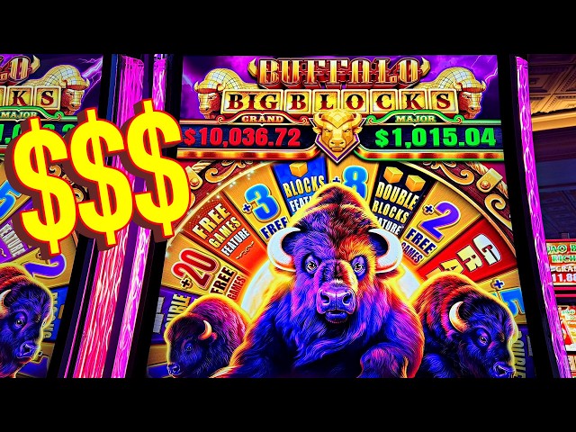 NEW BUFFALO BIG BLOCKS JACKPOT!!!!!!!!!!!!!!